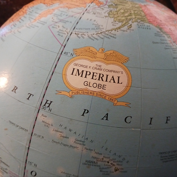 🌎Vintage Cram's Universal Terrestrial 🌎Large 16"×13"Globe,Nice Gift Item.🌎 - Picture 14 of 16